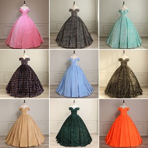 Robe de mariée élégante à sequins changeant de couleur, jupe tutu à une épaule, sans manches, à lacets, robe de soirée <span class=keywords><strong>pour</strong></span> adultes - Product Image 3