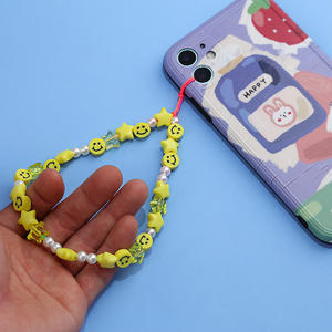 สายรุ้งลูกปัดโบฮีเมียนเครื่องปั้นดินเผา DIY สุภาพสตรีเชือกโทรศัพท์สายคล้องคอไข่มุกหลากสี - Product Image 6