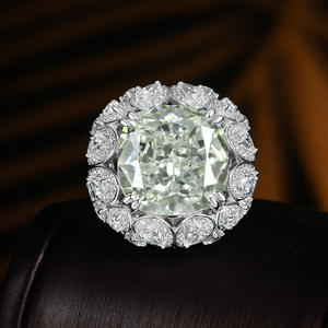 วงแหวนเพทายลูกบาศก์สีเหลืองขนาด5มม. สีเงินสเตอร์ลิง925 - Product Image 2