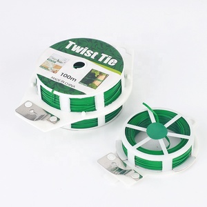 Attaches torsadées horticoles robustes en TPR, <span class=keywords><strong>fil</strong></span> souple en spirale, <span class=keywords><strong>fil</strong></span> de fer recouvert de plastique résistant pour la fixation des plantes de jardin - Product Image 2