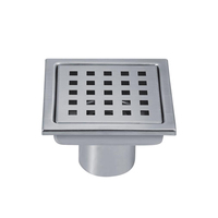 Drain de sol en acier inoxydable SUS 304 pour douche et toilettes, fabrication en acier inoxydable pour salle de bain, 110mm*110mm, 150mm*150mm