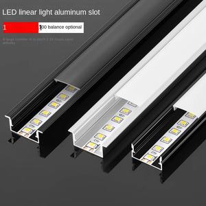 Venta al por mayor de aluminio negro personalizado LED tira luces de techo T5 montado en superficie perfil de extrusión Industrial - Product Image 6