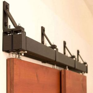 WEKIS Quincaillerie pour porte de grange à battant insonorisée avec télécommande, construction durable en laiton et acier, installation facile par vis - Product Image 2