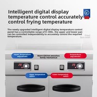 Machine à crêpes et snacks électrique professionnelle Warm Chef, haute efficacité, 6300W, options saveur sauce et mille couches