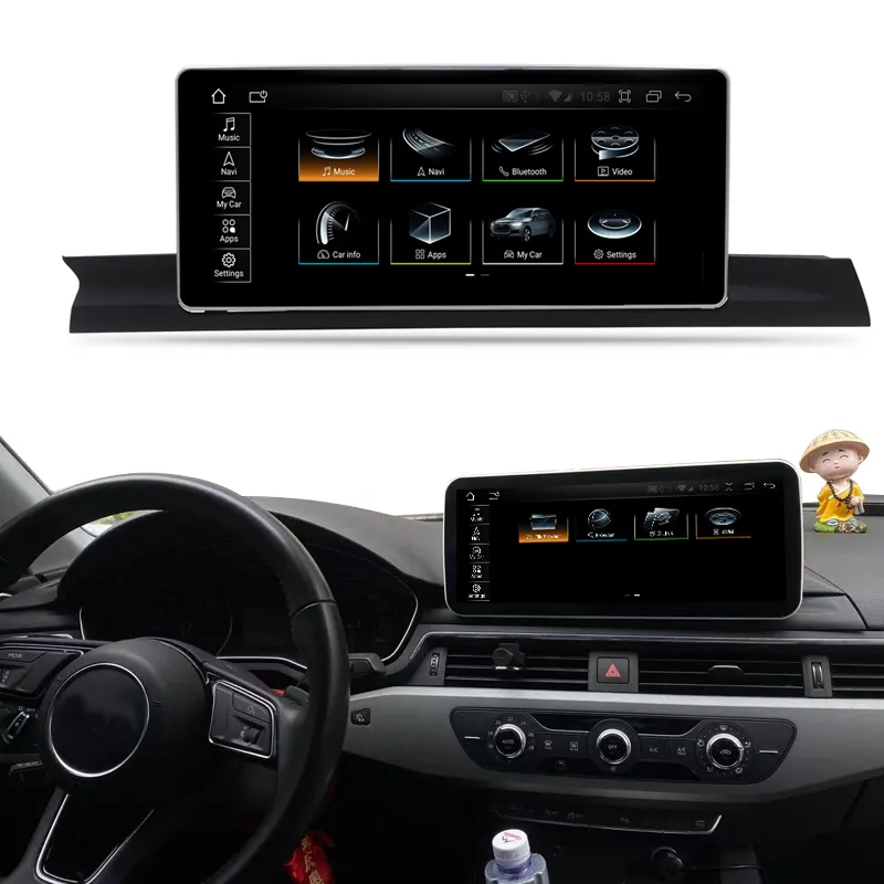 Kanor 12.3 "Blue Ray 1920*720 Android 10 MSM8953 8Core Cpu 4G Ram 64G Rom auto Radio Voor Audi A4 Multimedia Systeem