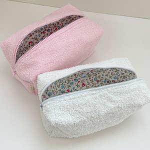New cross-border product: towel cloth cosmetic <b>bag</b>, simple and portable, large capacity toiletry <b>bag</b> for storing cosmetics and - Product Image 4