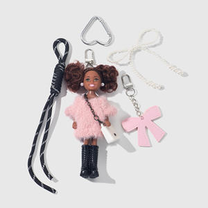 Accesorio de Bolso HECION, Lindo y Moderno, Muñeca <span class=keywords><strong>Kelly</strong></span>, Llavero con Lazo Rosa, Amuleto de Bolso de Anime y Dibujos Animados - Product Image 5