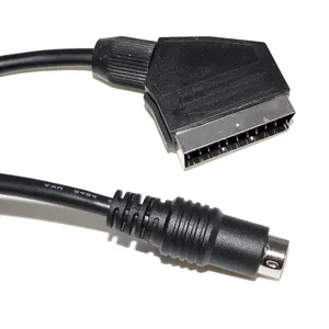 Pc 引擎 RGB Moded 控制台立体声屏蔽迷你 Din Displayport 9Pin Av Rca 3Rca 插孔音频视频 Scart 电缆