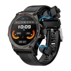 Nuevo Reloj Inteligente LC18 2026 con Pantalla IP67 Resistente al Agua para Hombre, Audífonos TWS <span class=keywords><strong>2</strong></span> en 1, Accesorio Deportivo y Ejecutivo con Brújula y Calendario - Product Image 2