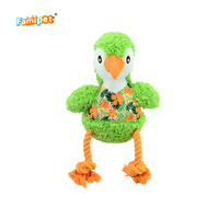 Famipet Fabricant – Nouveauté : Ensemble de jouets pour chiens en peluche douce et crépitante, design oiseaux mignons, thème estival, avec fonction couineur