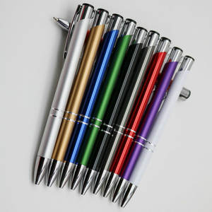 सबसे गर्म बिक्री एल्यूमीनियम धातु 2 छल्ले और धातु बॉल पेन ग्राहक लेजर उत्कीर्णन के साथ - Product Image 6