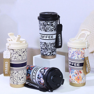 Custom Modern Portable <strong>Princess</strong> Flower Language Series Vacuum Insulated Double Drinking Cup Stainless Steel Thermos Coffee <strong>Mug</strong> - Product Image 4