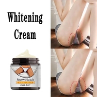 Crème Corporelle Éclaircissante 50ml à la Vitamine C et Extraits de Plantes, pour Zones Sensibles et Parties Intimes, Peau Foncée, Effet Blanchissant Rapide