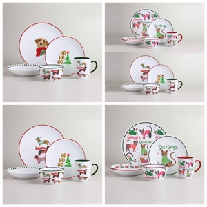 Hot Selling Unique Stylish Porcelain Stoneware Dinnerware Sets White Pattern Coffee Cup Saucer Set Eco Friendly Portable - Product Image 6