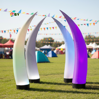 Colonne lumineuse LED étanche à l'air, vente en gros d'usine, pilier publicitaire gonflable géant