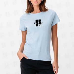 Camiseta de Mujer al por Mayor de Alta Calidad, Personalizada, Estampada, de Manga Corta, Informal, de Algodón, Corte Regular, para Mujeres - Product Image 2