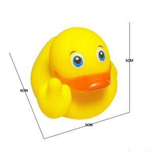 Juguete de Plástico Personalizado con Diseño de Dedo Medio de Pato Amarillo Pequeño para Niños, Ideal para Tiendas de Té con Leche - Product Image 1