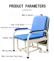 EU-AC511 Prix Bon Marché D'hôpital De Chevet Lit D'appoint Escorte Médicale Chaise Pliante