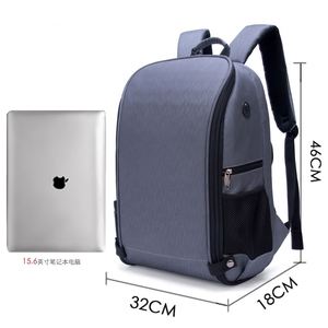 Mochila Profesional para Cámara DSLR con Cubierta Impermeable para Lluvia, Compartimento para Portátil, Estuche para Fotografía, Color Negro TB-S - Product Image 2