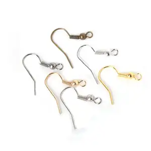 Bán Buôn 200 Cái Matel Earring Hooks Earrings Đối Với Trang Sức Làm Woman Móc Cài Bông Tai DIY Woman Jewelry Phát Hiện