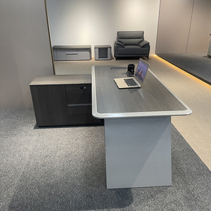 Bàn văn phòng điều hành tối giản hiện đại Thiết kế sang trọng hiện đại với vật liệu chất lượng cao bền cho sử dụng văn phòng - Product Image 4