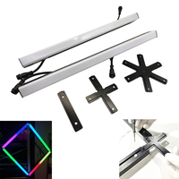 Barre lumineuse linéaire DMX à changement de couleur RVB, sans joint, mince, IP65, décoration de scène de club, lumière noire, couverture laiteuse, nuit