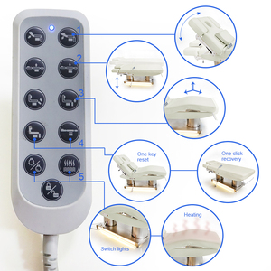 Table de massage électrique de luxe réglable avec base en acier inoxydable à 4 moteurs, chauffante, pour salon de beauté et <span class=keywords><strong>spa</strong></span>, certifiée CE - Product Image 5