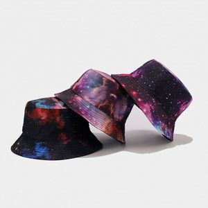 Chapeau de soleil à visière motif ciel étoilé tendance Europe-Amérique pour femme, chapeau bob personnalisé pour homme, idéal pour l'été et les voyages en extérieur, protection solaire - Product Image 2