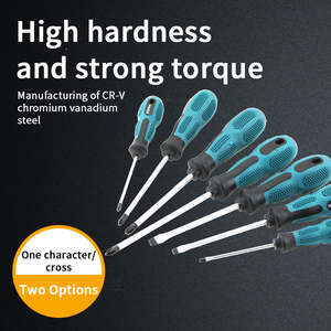 <span class=keywords><strong>ไขควง</strong></span><span class=keywords><strong>ปาก</strong></span><span class=keywords><strong>แบน</strong></span>รูปกากบาท ทำจากเหล็กโครเมียมวานาเดียม สำหรับงาน DIY และเครื่องใช้ในบ้าน ขนาดหัวสกรูแบบเมตริก รับผลิตตามแบบ OEM - Product Image 3