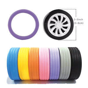 غطاء عجلة حقيبة السفر العالمي WCP002 الصامت، غطاء حماية سيليكون لتقليل الضوضاء ومقاومة التآكل - Product Image 4