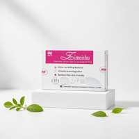 Zimeishu Protège-slip sans ailettes aux ions d'argent, Soin féminin quotidien, Contrôle longue durée des odeurs, Protection confortable et respirante pour femmes