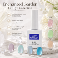 Yunzuan Enchanted Garden – Kit de vernis gel œil de chat 8 couleurs 15 ml – Magnétique, Soak Off, UV LED