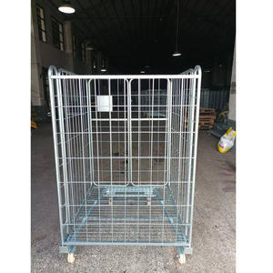 रोलिंग कंटेनर फोल्डेबल ट्रॉली कार्ट रोल पिंजरे, भंडारण और परिवहन के लिए भंडारण और परिवहन के लिए - Product Image 3