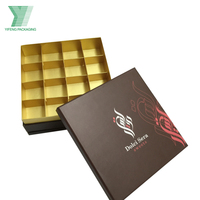 Boîtes cadeaux rigides en or de luxe personnalisées pour chocolats et sushis, matériaux recyclés, laminage mat, gaufrage - Emballage pour la Saint-Valentin