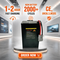 Meilleur prix pour batterie semi-solide 48V/60V/72V 75Ah/50Ah/40Ah/60Ah/105Ah pour moto/Véhicule Électrique avec 2000 cycles - Marque ETOP/OEM
