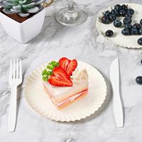Assiettes en papier en gros, assiettes jetables durables pour l'emballage et le service des aliments