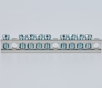 Barre neutre à 9 positions homologuée UL KS KSNLC-09-I cULus, 6-14 AWG