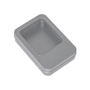 Vente en gros personnalisée 8.8*6*2cm petite boîte carrée en métal à couvercle à charnière boîtes en <span class=keywords><strong>porcelaine</strong></span> à charnière logo d'emballage de thé nourriture bonbons chocolat - Product Image 2