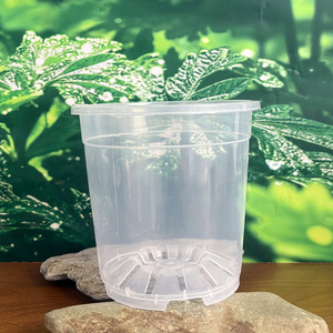 Pot de fleurs en <span class=keywords><strong>plastique</strong></span> rigide transparent, haute transparence, épaissi, respirant, pour orchidées, succulentes et phalaenopsis - Product Image 4