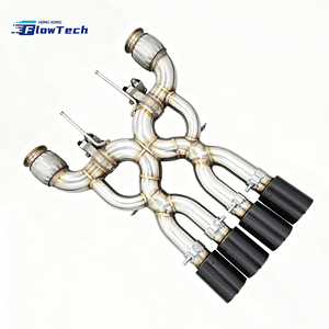Sistema de escape de alto rendimiento, superventas, de acero inoxidable, tubo recto, Catback, para McLaren 720-765LT, sin válvula - Product Image 1