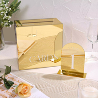 Ornements de mariage numériques arqués double face de haute qualité 1-15, décorations de table, fournitures de fête, cartes de placement