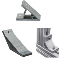 Accessoires de support d'angle en aluminium pour profilés en aluminium, série 20 30 40 50 80 90, alliage d'aluminium 6063, 45 90 135 degrés