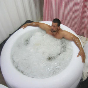 Chufang personnalisé grande <span class=keywords><strong>taille</strong></span> 2 personnes PVC gonflable trempage profond bain à remous adulte pliant Portable baignoires de glace - Product Image 1