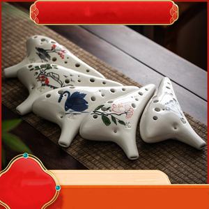 โอคาริน่าคุณภาพสูง 12 รู โทนอัลโต ซี  วาดลายด้วยมือ เหมาะสำหรับผู้เริ่มต้นและการแสดง - Product Image 2