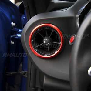 4 pièces, anneau de couverture de sortie d'air conditionné intérieur, autocollant en alliage d'aluminium pour Chevrolet Camaro 2017+, accessoires - Product Image 4