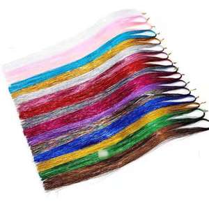 ต่อผมแบบเส้นเลเซอร์สีทองเงิน  แบบตรง  ย้อมสี  ต่อผมแบบใช้เครื่อง  สำหรับใช้งานทั่วไป  ผลิตภัณฑ์จากเหอหนาน  แบรนด์ในประเทศ - Product Image 2