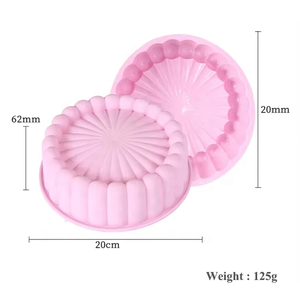 แม่พิม<span class=keywords><strong>พ</strong></span>์เค้กมูสทรงดอกทานตะวัน แม่พิม<span class=keywords><strong>พ</strong></span>์เค้กทรงกลมแบบจีบ อุปกรณ์อบขนม - แม่พิม<span class=keywords><strong>พ</strong></span>์ซิลิโคนสำหรับใช้ในครัวเรือนสำหรับการอบและนึ่ง - Product Image 3
