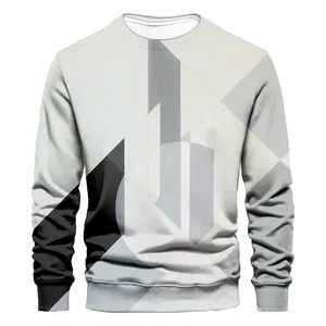 New Style Digital Printing Fashion Wholesale Crew-neck Sweater For Mens