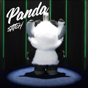 Xác thực miniiso stittch Gen Z đường phố Panda loạt Vinyl plash mù boxe Mặt dây chuyền dễ thương búp bê thu Keychain - Product Image 2