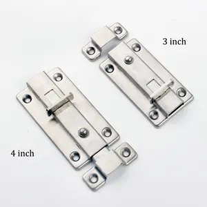 Factory High Quality Stainless Steel Button 1.0mm Barrel Latch Sliding Ss Automatic Door Window Bolt